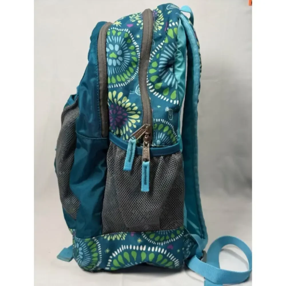 L.L.Bean Teal Floral School Backpack – Excellent Condition